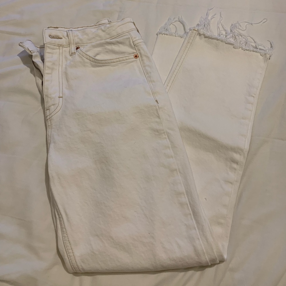 Topshop Straight Leg Jeans